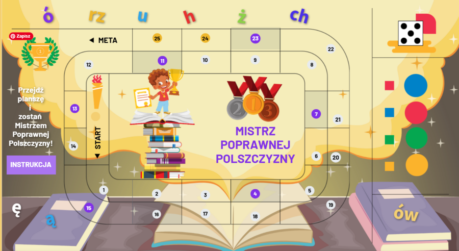 Mistrz  Poprawnej Polszczyzny - gra planszowa Genilly