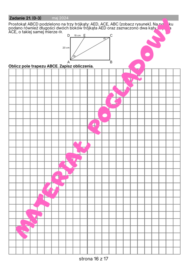 Próbny arkusz egzamin ósmoklasisty z matematyki 2024/2025. Arkusz nr 1 (aktualizacja)