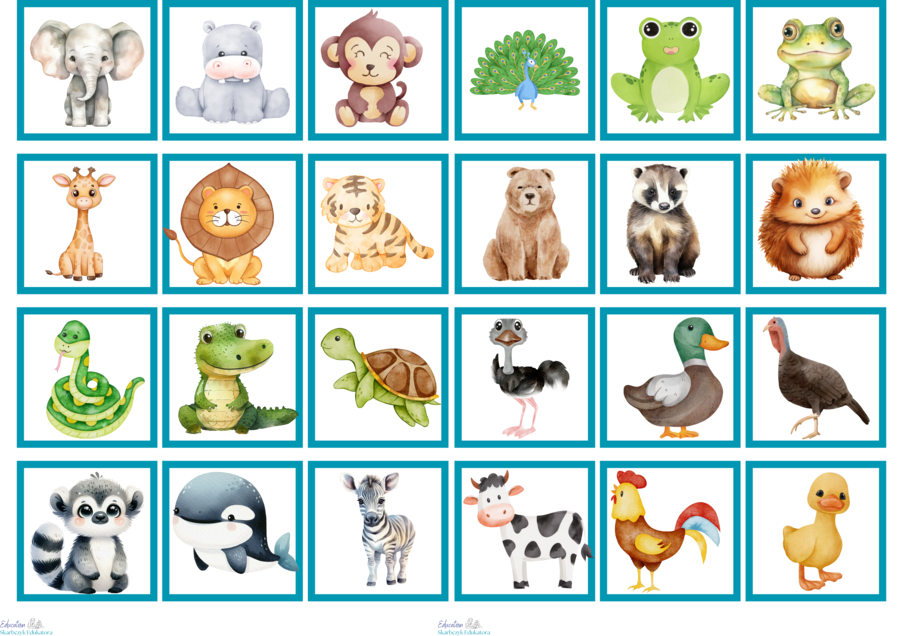 Zestaw 168 kolorowych znaczków z uroczymi zwierzątkami!