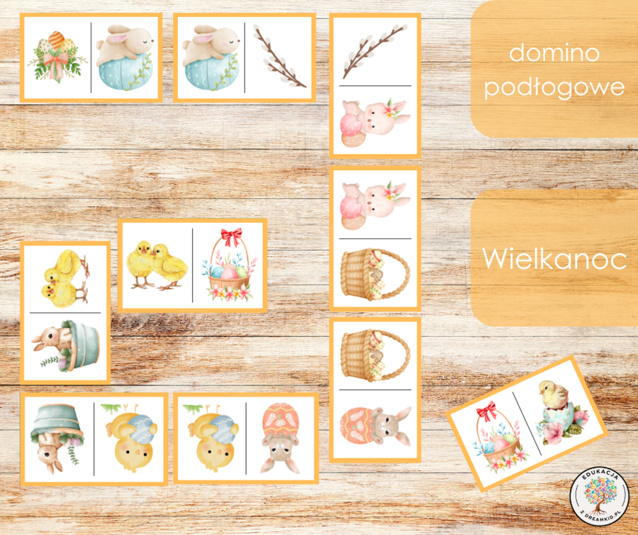 Domino podłogowe - Wielkanoc