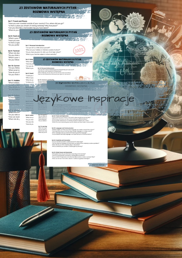 ZESTAW: Matura podstawowa - E-mail . Zestaw 35 zadań i gotowych przykładów + 25 zestawów maturalnych pytań – ROZMOWA WSTĘPNA