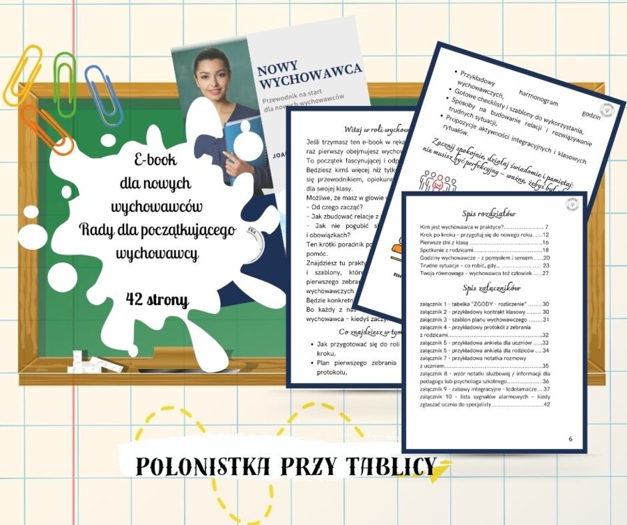 „Nowy wychowawca. Przewodnik na start” e-book dla nowych wychowawców, pierwsze wychowawstwo, swieży wychowawca