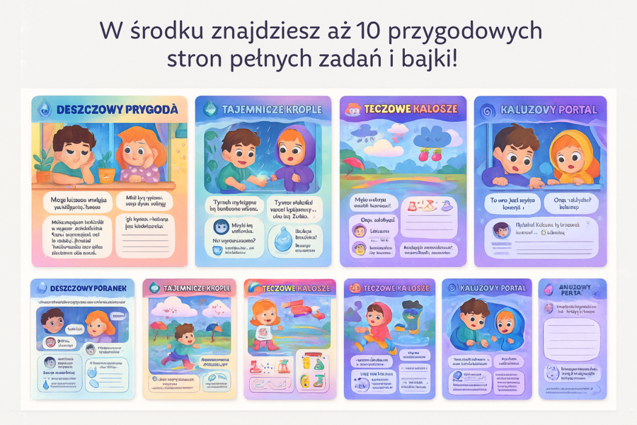 „Deszczowa przygoda” – opowiadanie dla dzieci