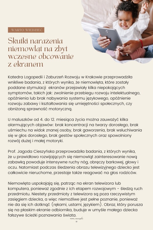 Maluch przed ekranem,czyli poradnik dla rodziców i opiekunów