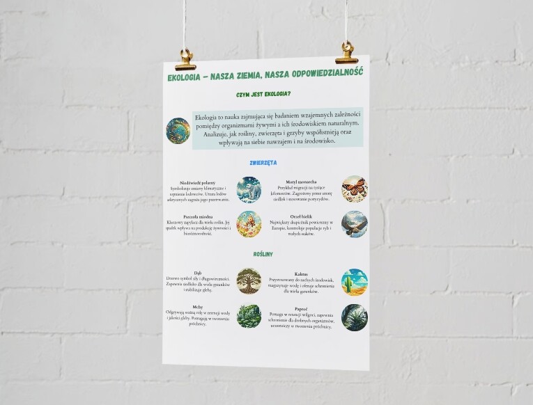 Plakat o ekologii