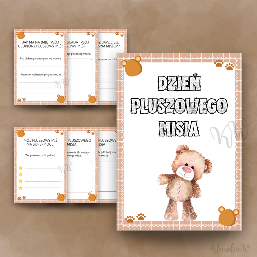DZIEŃ PLUSZOWEGO MISIA - KSIĄŻECZKA