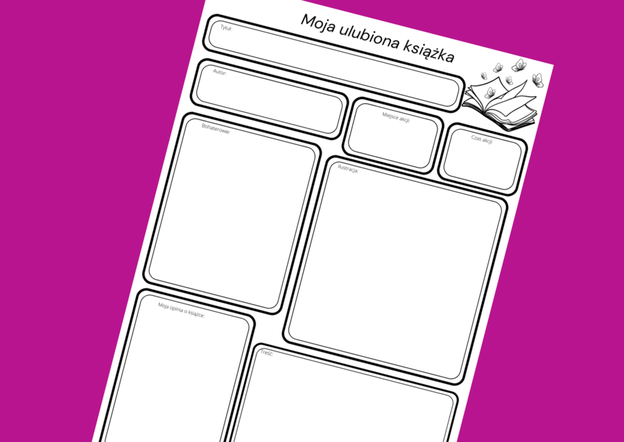 Moja ulubiona książka – raport z czytelni - wersja 2