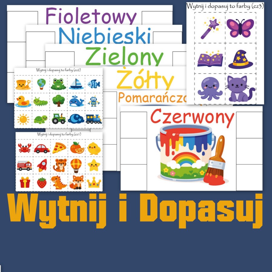 Karty Pracy Kolory – Materiały do Druku dla Przedszkola