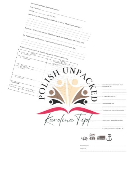 Sprawdzian "Kamienie na szaniec" Aleksander Kamiński