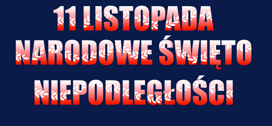 Święto niepodległości - napis plus szablony