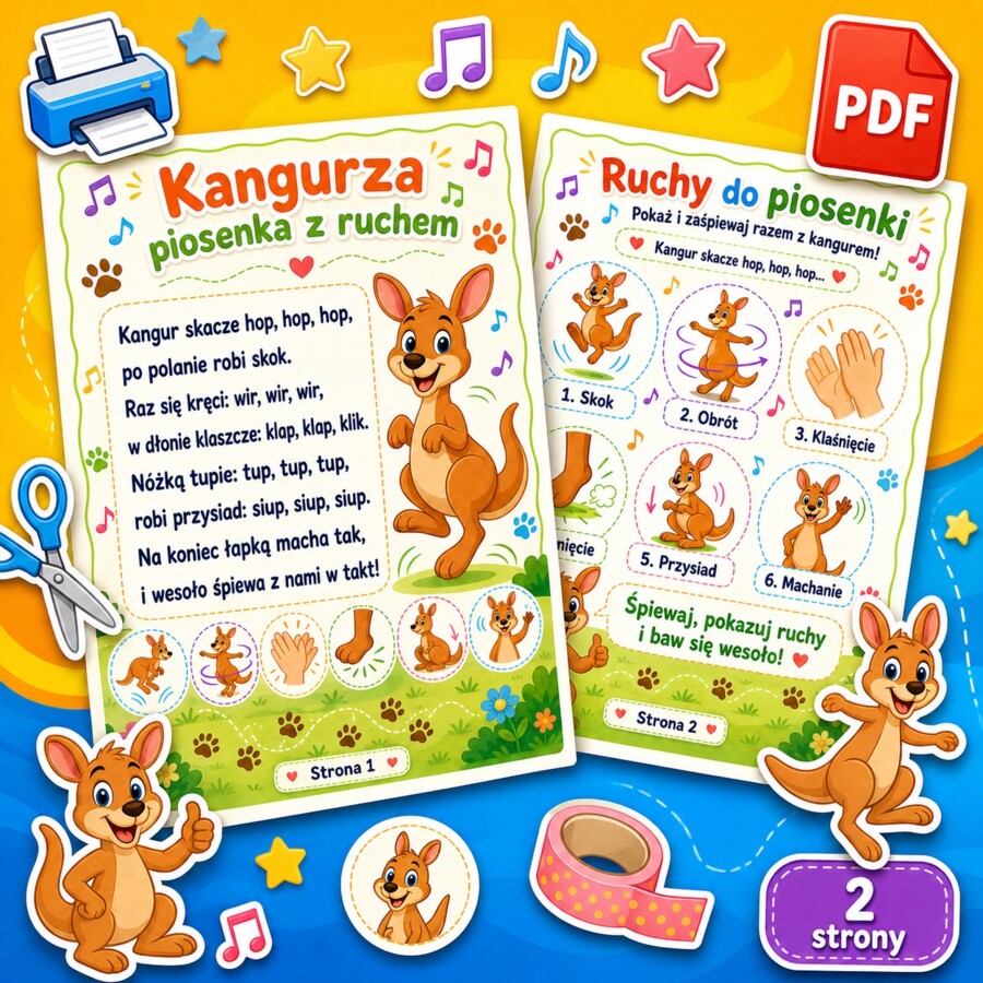 Kangurza piosenka z ruchem