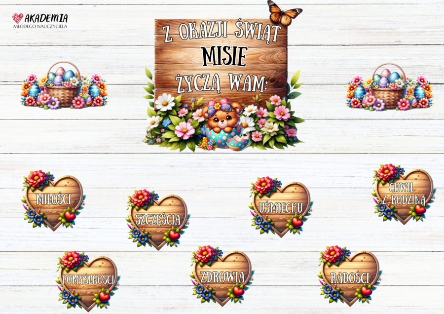 ŻYCZENIA WIELKANOC - MISIE