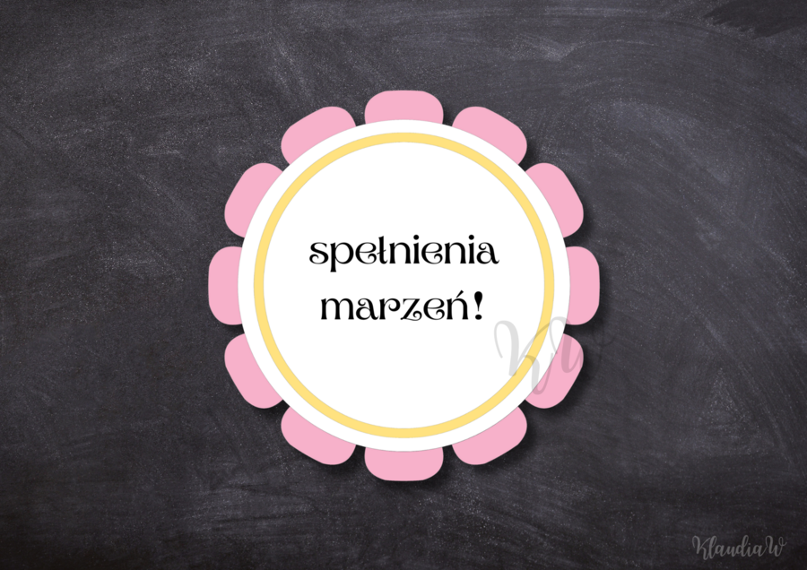 Dzień Kobiet - gazetka z życzeniami (wersja 2)