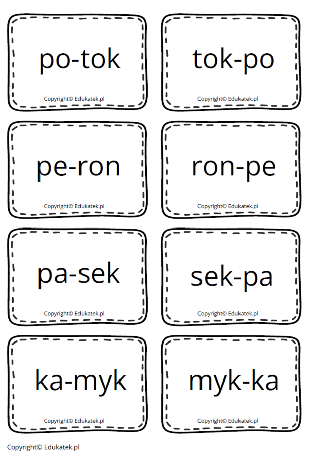 Sylabowy bałagan – nauka czytania, ćwiczenia słuchowe