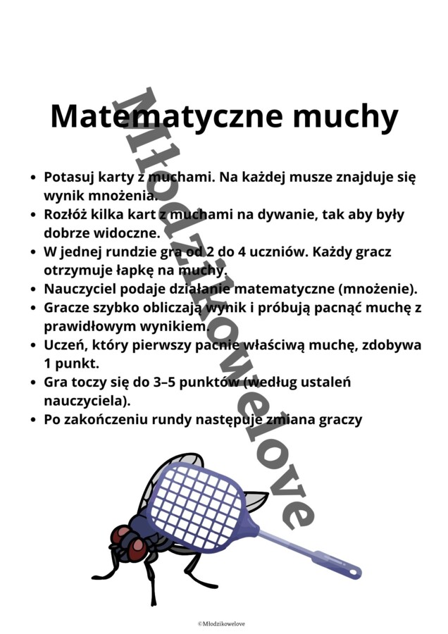 Misja mnożenie-część 3 gry dywanowe dla klasy