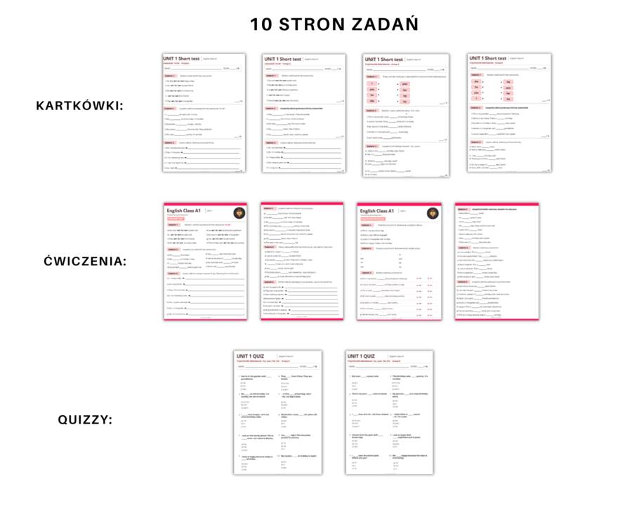 Gramatyka klasa 4: Czasownik to be + przymiotniki dzierżawcze. Na podstawie podręcznika English Class A1 Unit 1