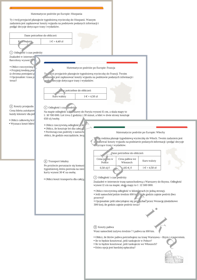 Matematyczne podróże po Europie