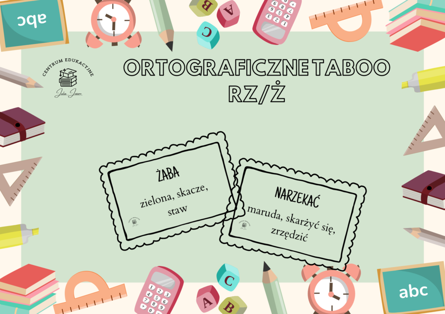 Ortograficzne Taboo- rz/ż