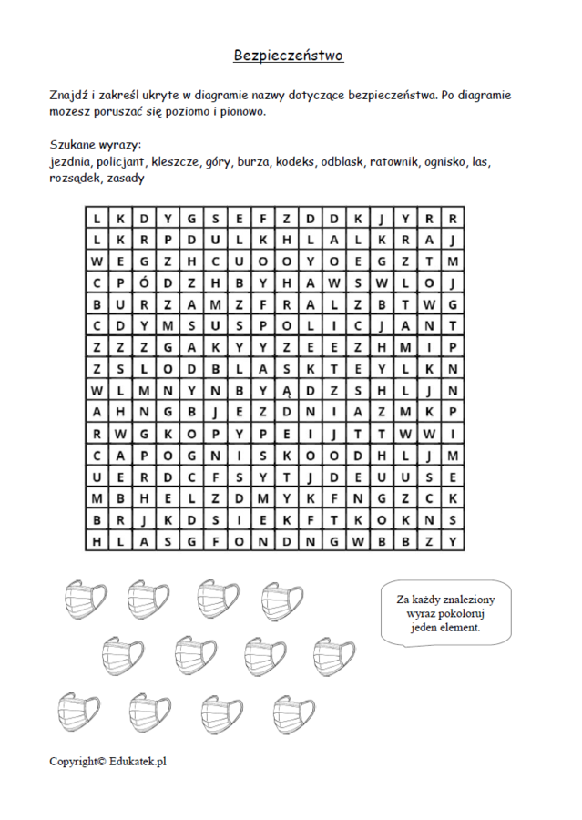 Zestaw wykreślanek na cały rok