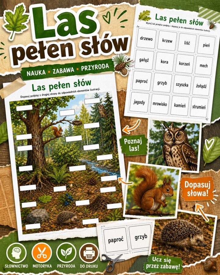 Las pełen słów