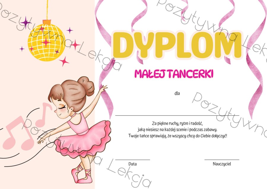 Kreatywne dyplomy dla dzieci - 30 wzorów