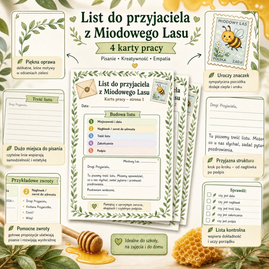 List do przyjaciela z Miodowego Lasu