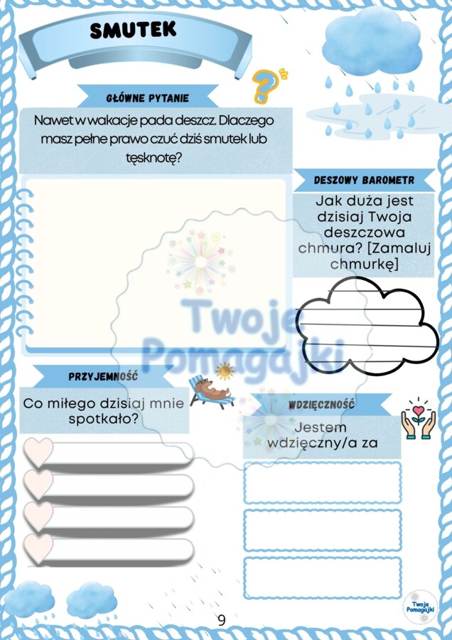 ⚓ Wakacyjny hit na Złotym Nauczycielu! „Kapitan Swoich Emocji” – Kompleksowy Pakiet Kart Pracy (Aż 10 Emocji!)