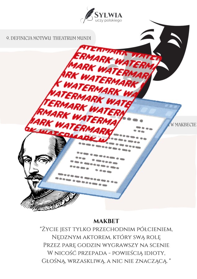 📒Notatnik maturalny "Makbet" William Szekspir