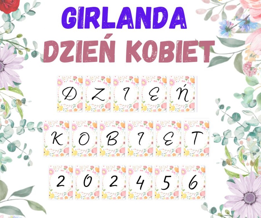 Girlanda "Dzień Kobiet"