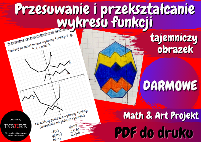 Przesuwanie i przekształcanie wykresu funkcji: tajemniczy obrazek - WIELKANOCNA PISANKA. Projekt Math & Art.