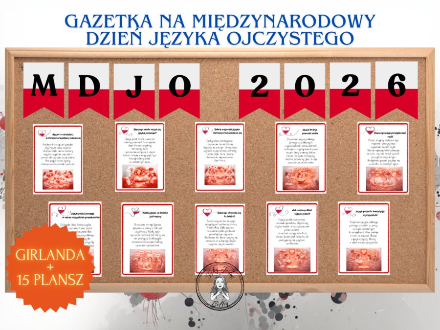 Międzynarodowy Dzień Języka Ojczystego — gazetka + girlanda (MDJO)
