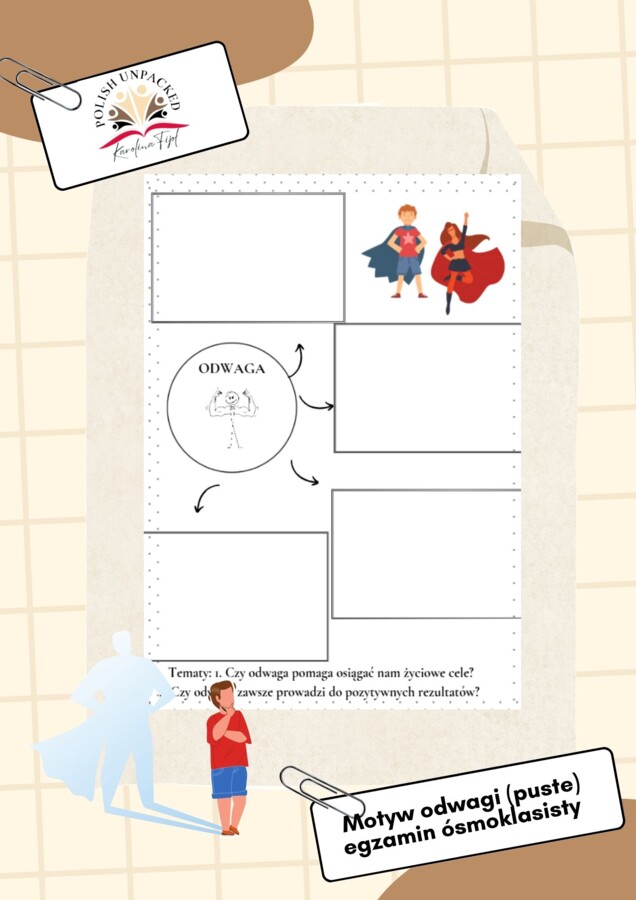 Motyw odwagi egzamin ósmoklasisty język polski 2025