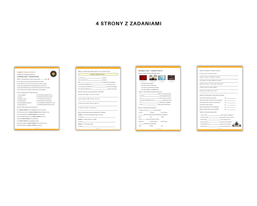 Gramatyka dla klasy 6: Czasownik should oraz have to  Na podstawie English Class A2 Unit 5