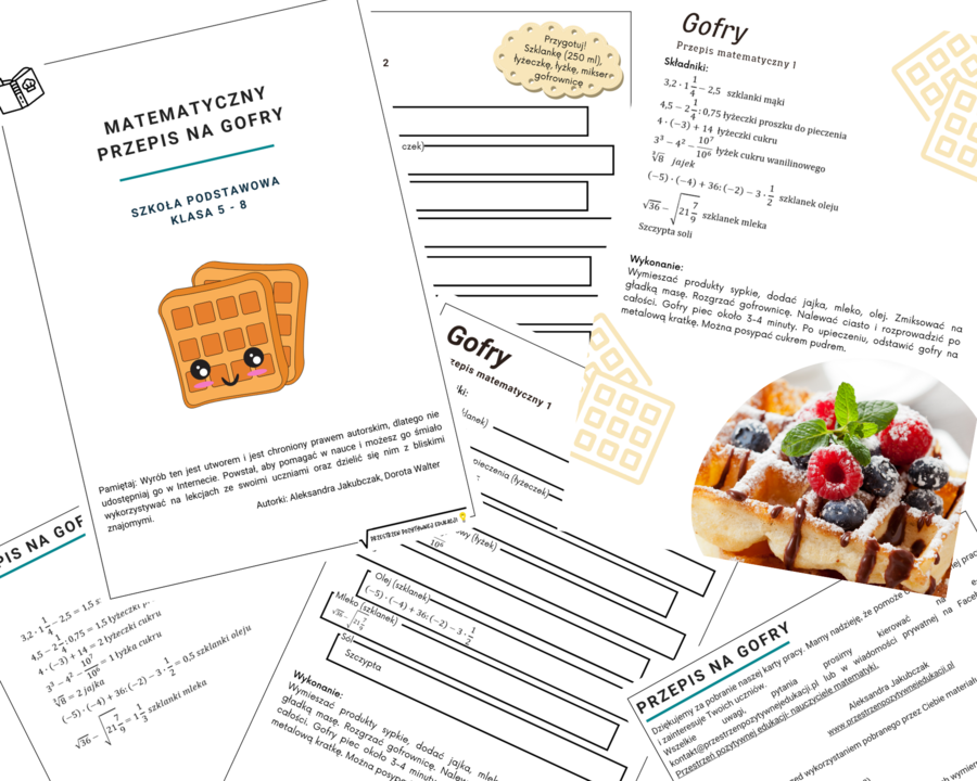 Matematyczny przepis na gofry - działania na liczbach wymiernych