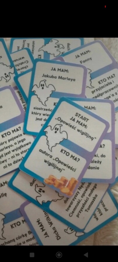 "Opowieść wigilijna" - gra z serii "Ja mam...kto ma?"