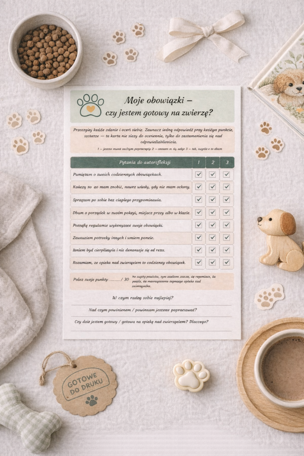 Moje obowiązki – czy jestem gotowy na zwierzę?