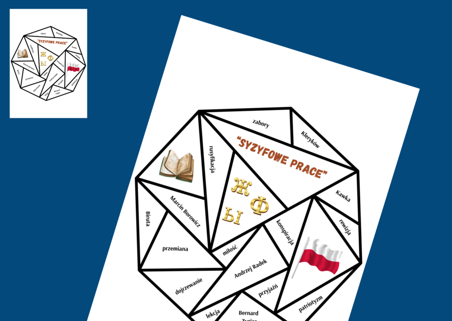 "SYZYFOWE PRACE" – układanka – puzzle – egzamin – powtórka