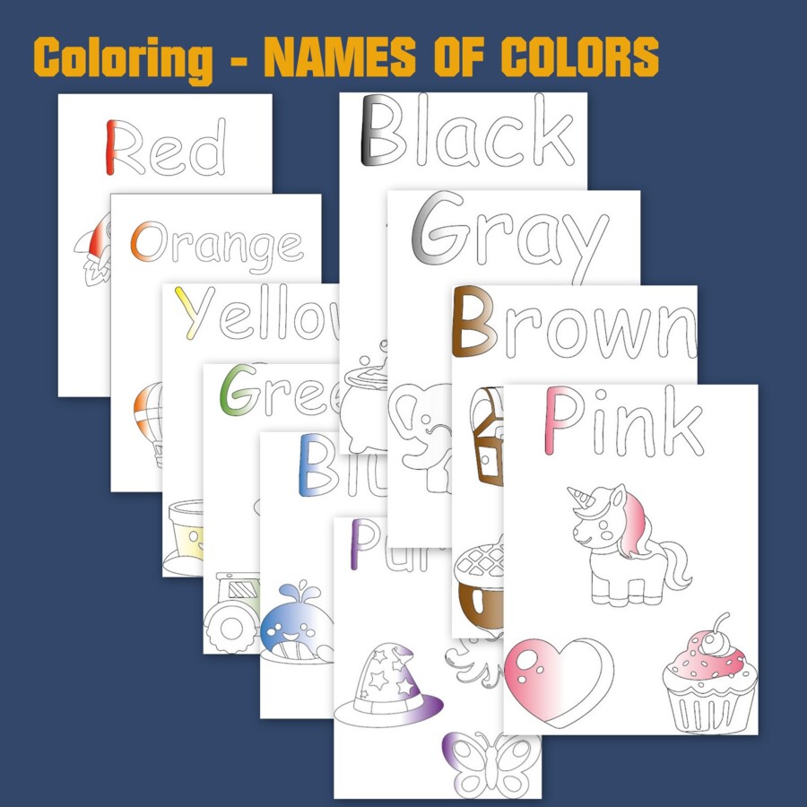 Karty Pracy Kolory – Materiały do Druku dla Przedszkola
