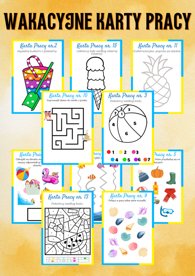 WAKACYJNE KARTY PRACY