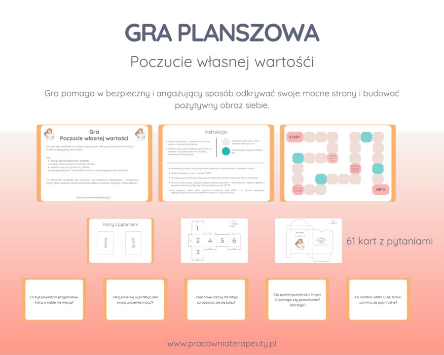 Gra planszowa - poczucie własnej wartości