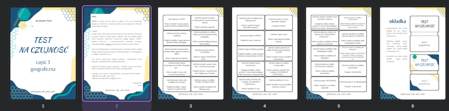 Test na czujność - część 3 geograficzna