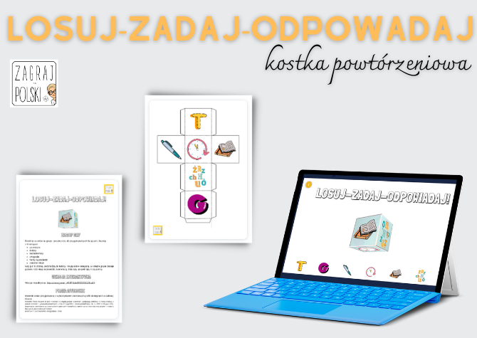 Zabawa "Losuj-zadaj-odpowiadaj" [kostki powtórzeniowe]