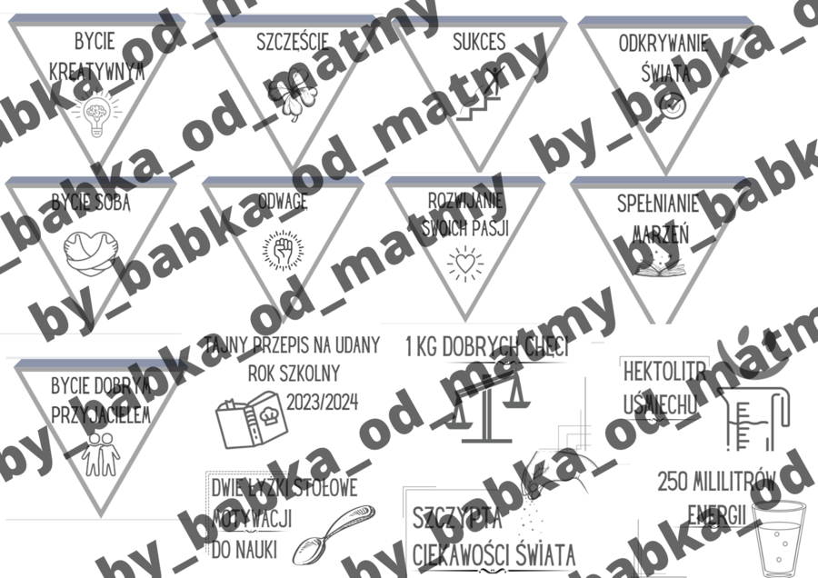 Gazetka na rozpoczęcie roku - TO JEST TWÓJ ROK NA...