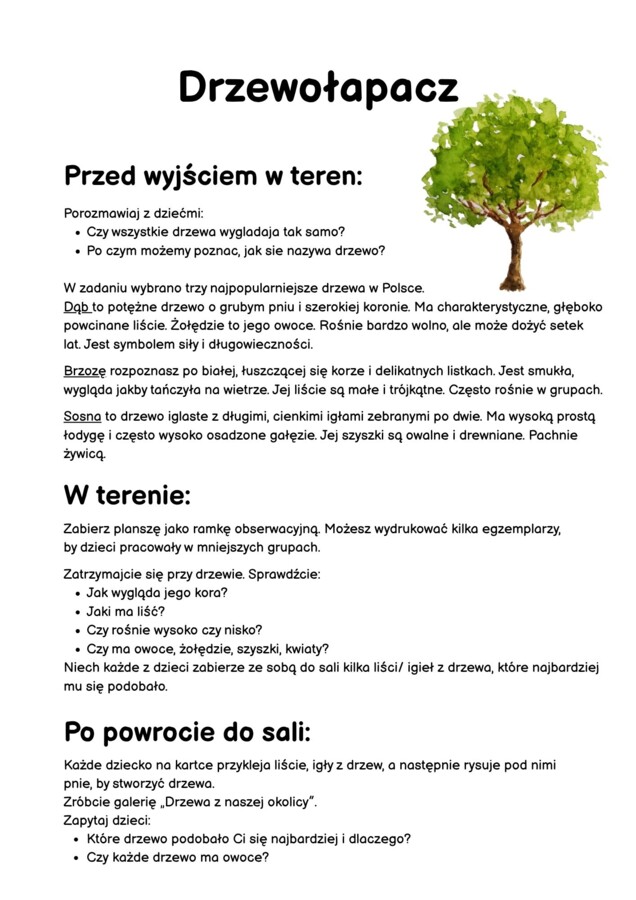 Projekt/ Innowacja własna "EDUKACJA w ruchu i relacji"- przedszkole i kl. 1-3