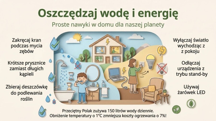 Ekologia – nasza planeta, nasze wybory (gazetka szkolna / prezentacja, 15 plansz)