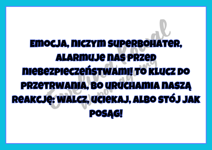 Emocje wokół nas - gazetka tematyczna