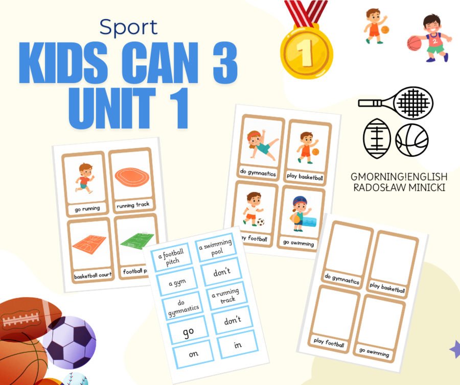 Kids can 3 unit 1- karty pracy