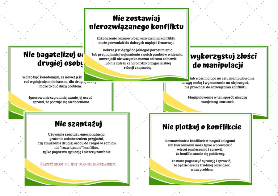 Konflikt z koleżanką/kolegą ze szkoły. Czego NIE robić?