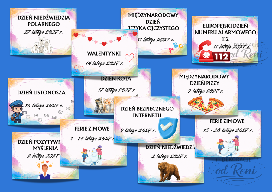 Kalendarz świąt, dni nietypowych i ważnych dat w roku szkolnym 2026/2027  wersja 1