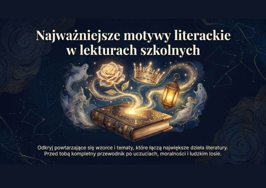 🔴MOTYWY LITERACKIE – prezentacja (23 slajdy)